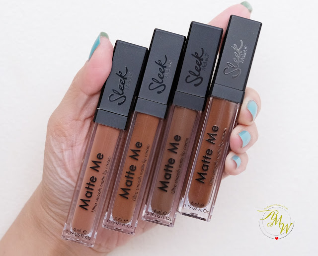 a photo of Sleek Makeup Matte Me Browns Review in Cinnamon Spice, Roasted Almond, Hazelnut Crush and Chocolate Meringue by Nikki Tiu www.askmewhats.com