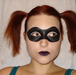 harley quinn halloween week face paint