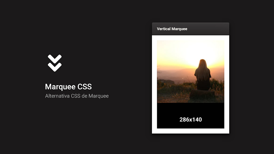 alternative marquee css without html
