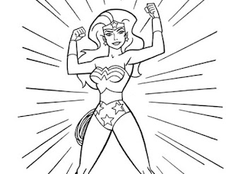 jogo desenhos da mulher maravilha para colorir pintar imprimir