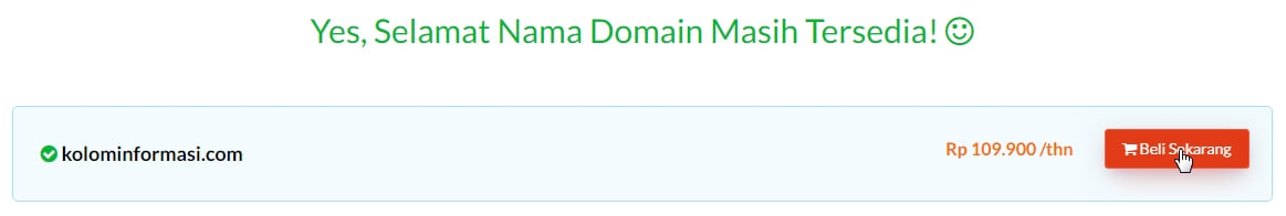 cara membeli domain