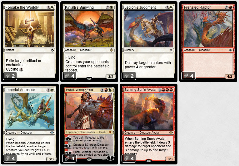 magic the gathering adventures standard ixalan ur dinosaurs ur flyers mtg