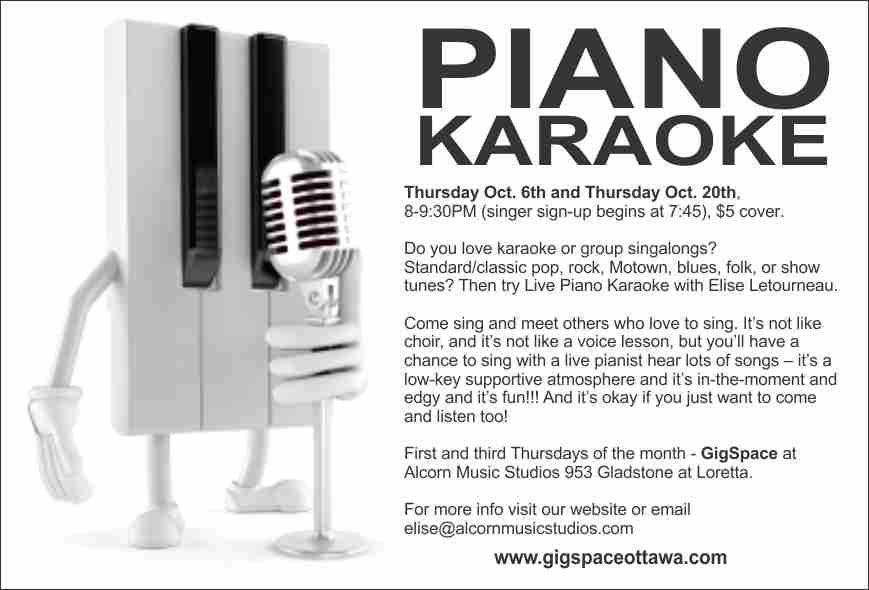 The Best Use of Air Live Piano Karaoke at Alcorn Music Studios' GigSpace