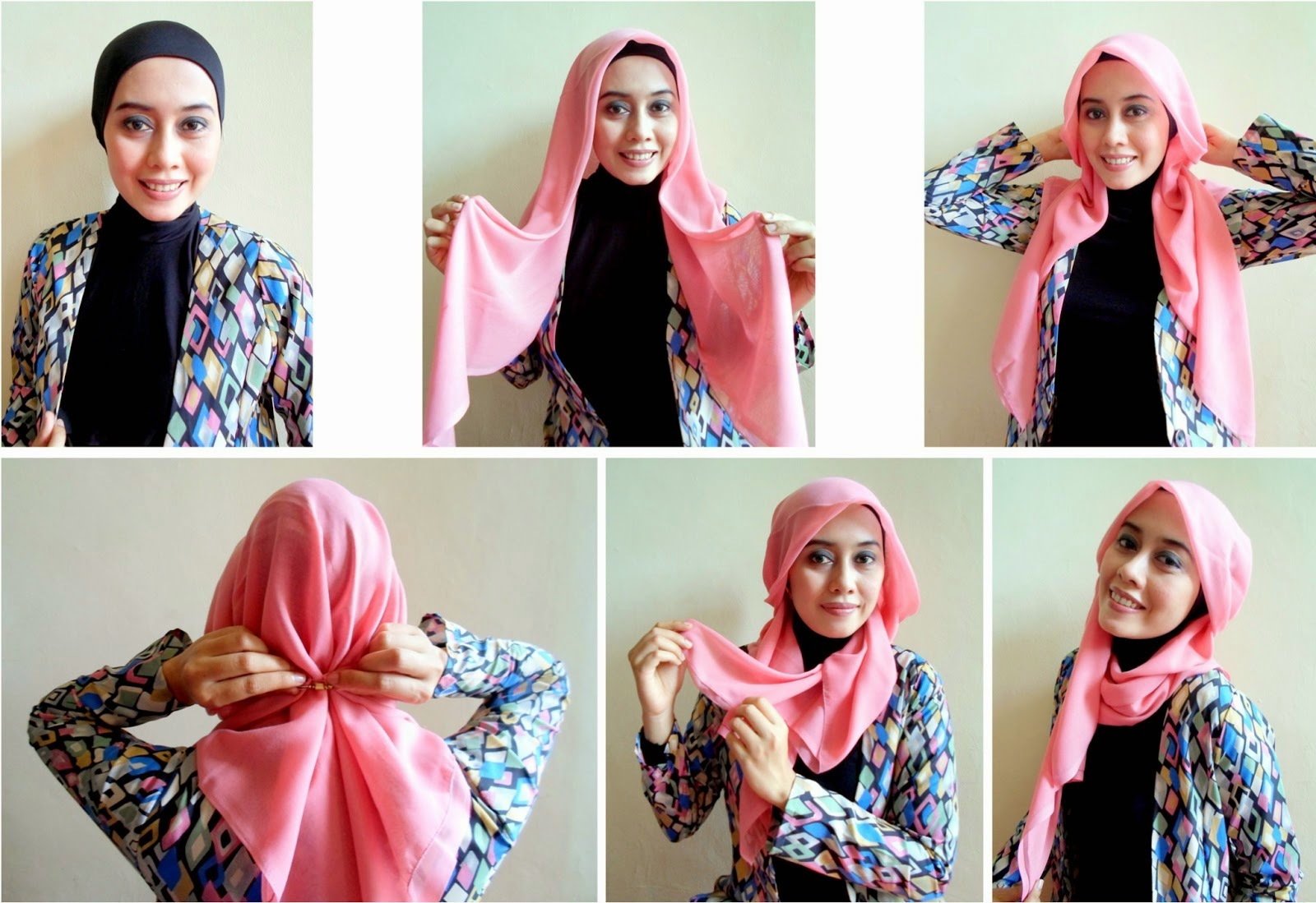 Tutorial Hijab Paris Drapery / Square Hijab
