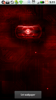 Red Droid Eye x2 Live Wallpaper