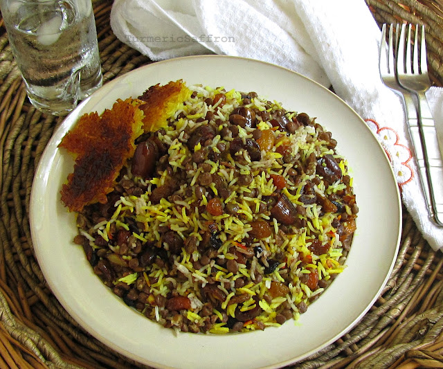 Iranian Rice with Lentils
