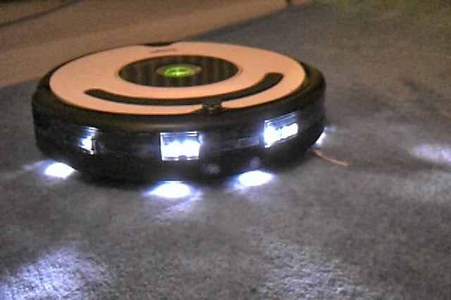 lights on roomba