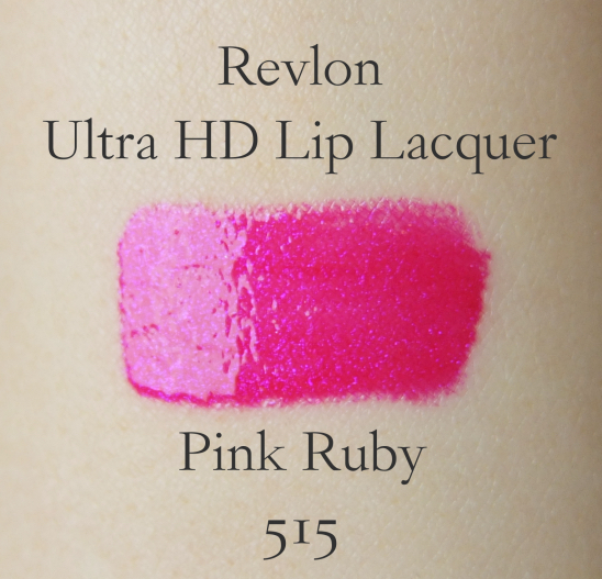 Revlon Ultra HD Lip Lacquer Pink Ruby Swatch