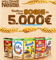 Concorso ''Realizza i tuoi sogni da 5.000€'' con i Cereali Nestlé Logo Concorso ''Realizza i tuoi sogni da 5.000€'' con i Cereali Nestlé