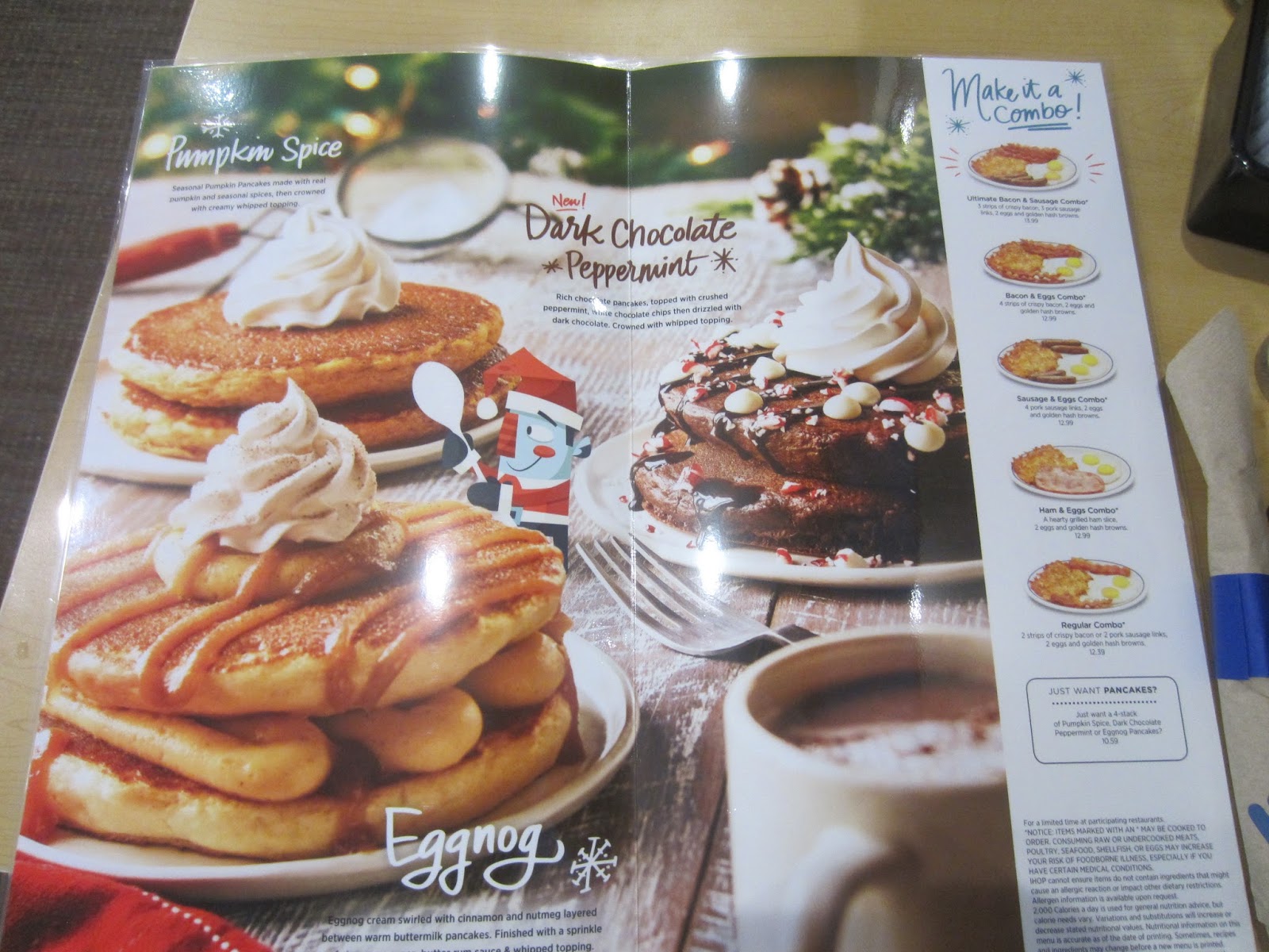 Menu (August 2020) - Side 1 - Breakfast - Photo from IHOP