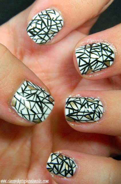 geometric nail art