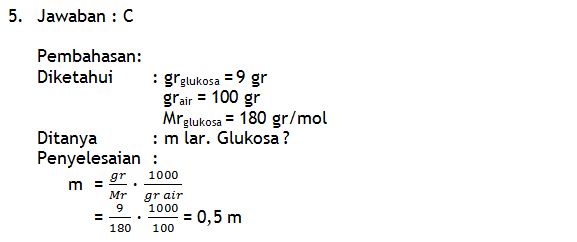 Soal Sbmptn Kimia Sifat Koligatif Larutan
