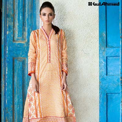 gul ahmed kurti style