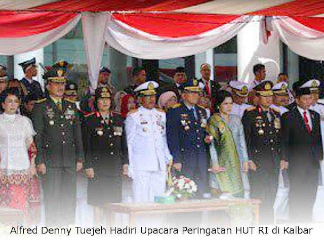 Alfred Denny Tuejeh Hadiri Upacara Peringatan HUT RI di Kalbar Alfred Denny Tuejeh Hadiri Upacara Peringatan HUT RI di Kalbar