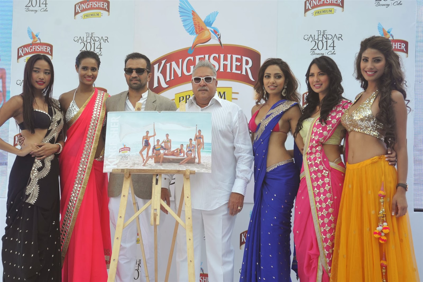 Kingfisher 2013 calendar Unveiled by Vijay Mallya INDIAN CINEMA