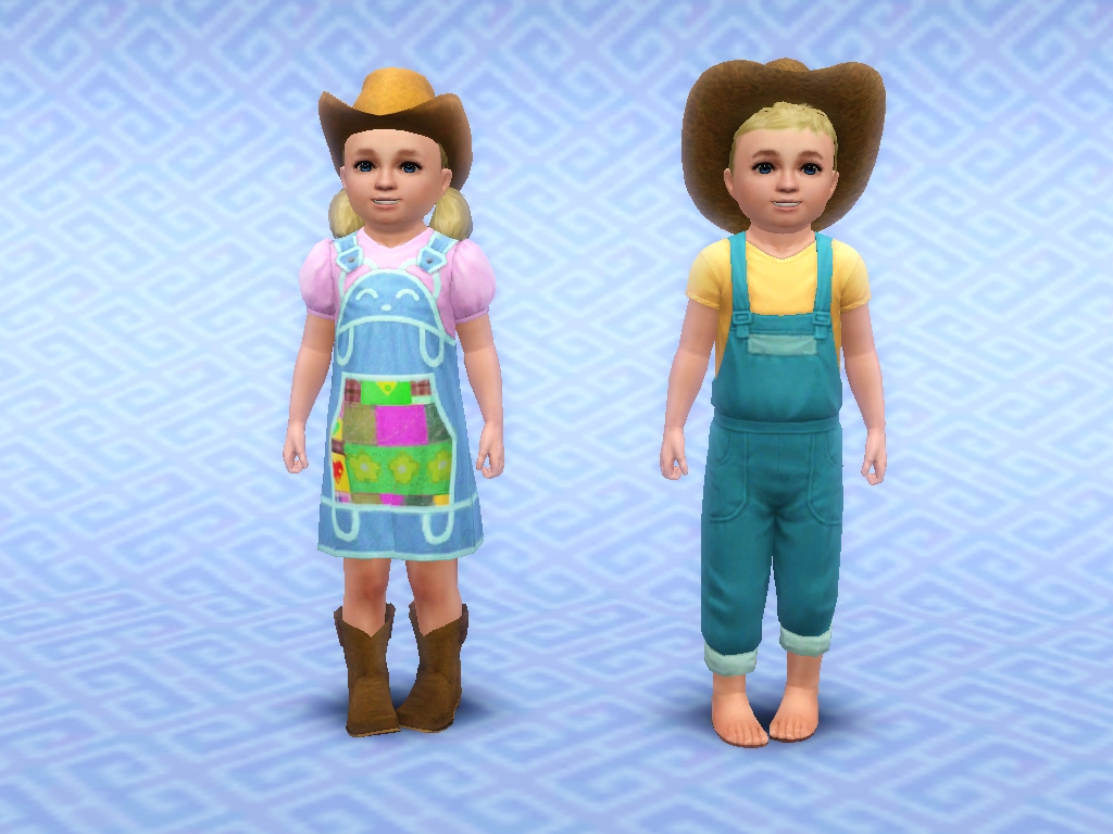My Sims 3 Blog Giddyup Cowboy/Cowgirl Hair Converted for Toddlers by