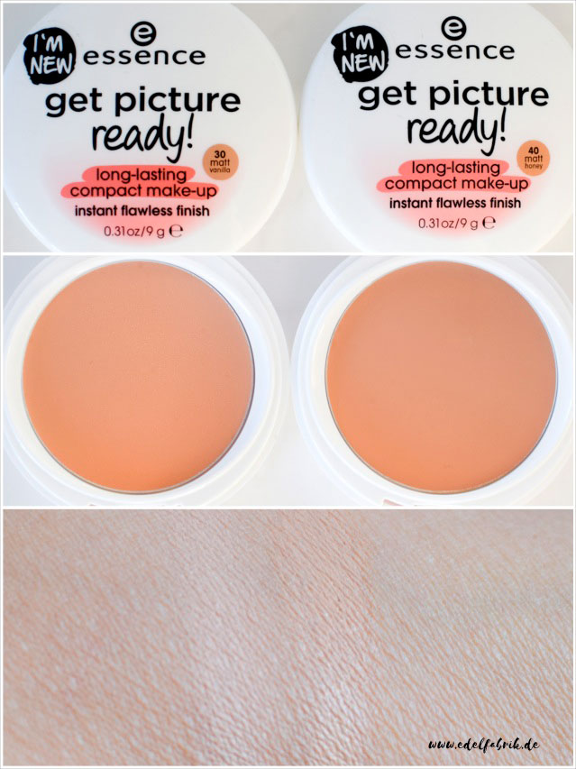 die edelfabrik, essence, get picture ready, long lasting compact, swatch die edelfabrik, essence, get picture ready, long lasting compact, swatch