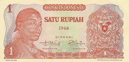 1 Rupiah 1968 (Soedirman)