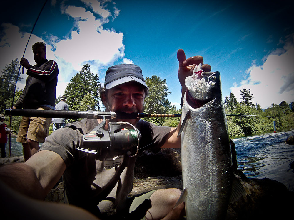 Jaime Sharp Adventures Salmon Fishing in Port Alberni
