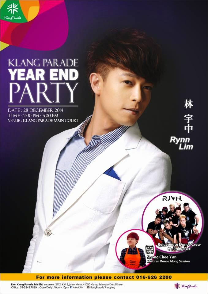 [Upcoming Event] Klang Parade Year End Party (Featuring Rynn Lim)