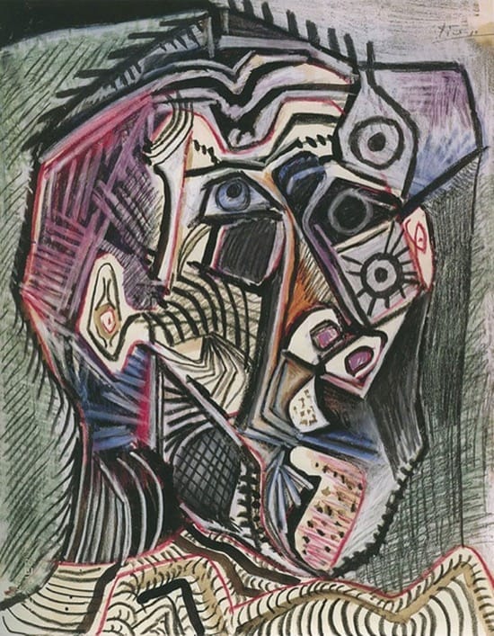 Autorretrato de Picasso en 1972, con 90 años (28 de junio) Autorretrato de Picasso en 1972, con 90 años (28 de junio)
