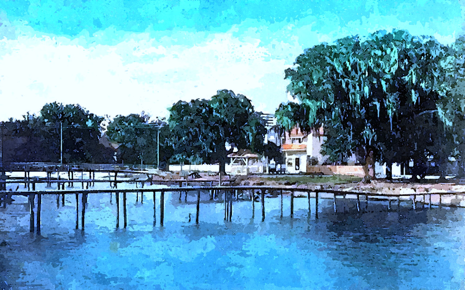 Tammany Family Mandeville Lakefront Postcards