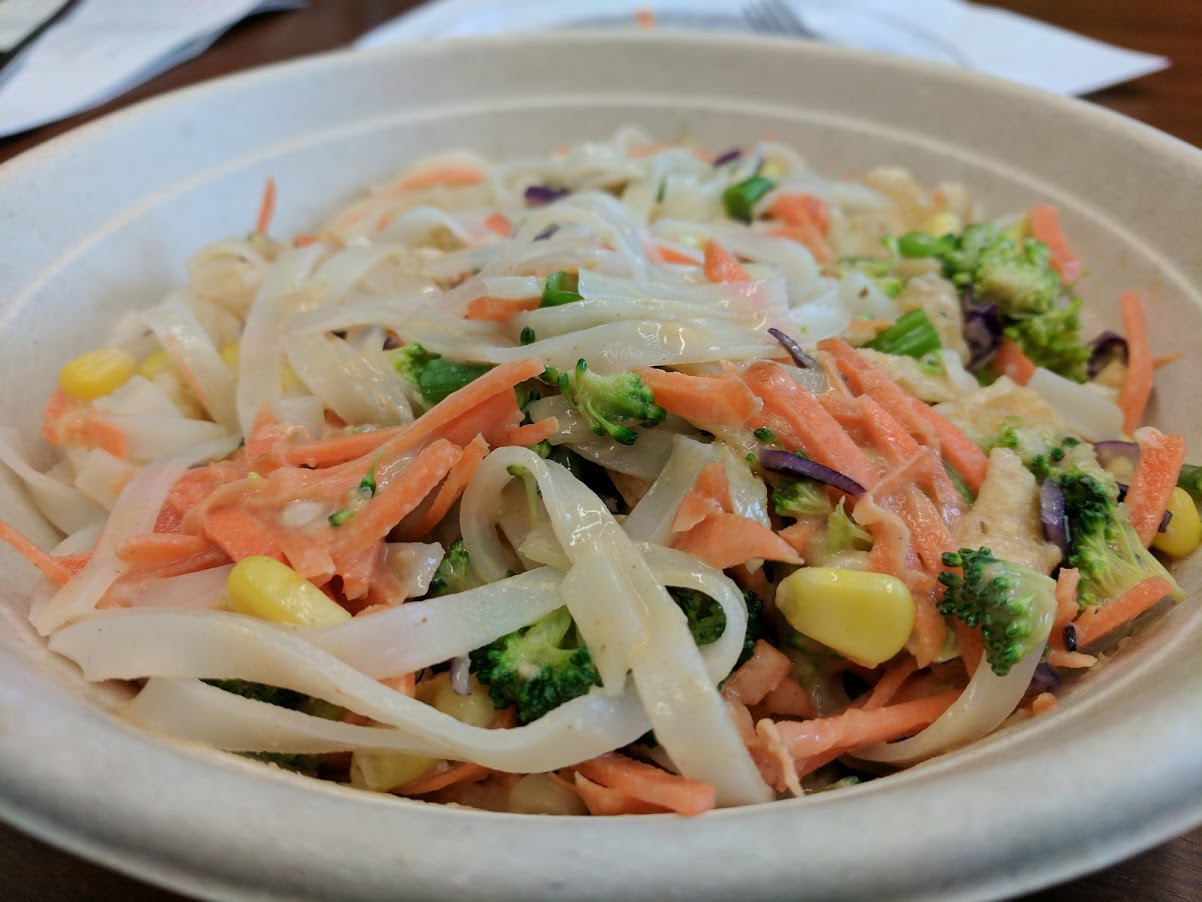 Jeff Jedras Eating up the Hill Buddha Satay Bowl at Freshii