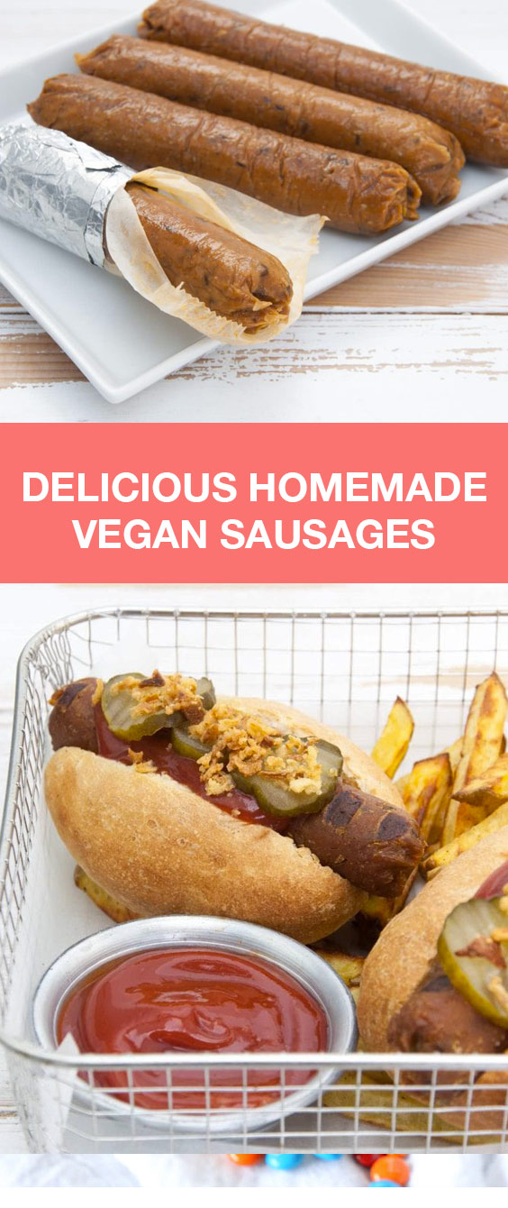 Homemade Vegan Sausages Homemade Vegan Sausages