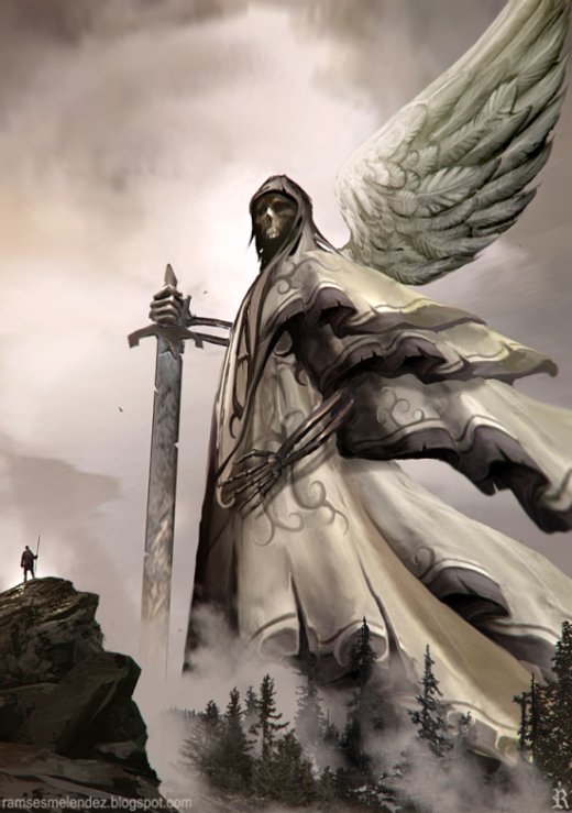 Demônios, anjos caídos e seres fantasmagóricos nas ilustrações de fantasia de Ramsés Meléndez Ramsés Meléndez deviantart ilustrações fantasia sombria terror inferno demônios anjos caídos fantasmas