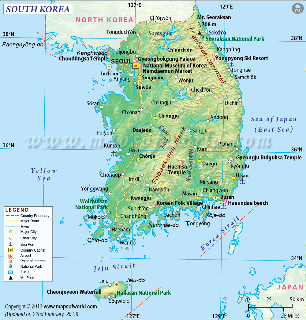 Coreia do Sul Mapas Geográficos da Coreia do Sul Enciclopédia Global™ Coreia do Sul Mapas Geográficos da Coreia do Sul Enciclopédia Global™