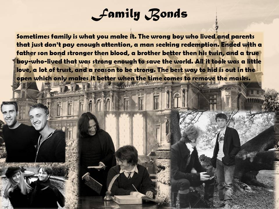 Fanfiction worth rereading Family Bond (Severus & Harry)