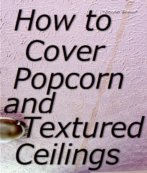 Condo Blues How To Cover Popcorn And Textured Ceilings We Learned To Deal With The Fifth Wall In Every Room Aren T Crazy About Didn Think Changing Our Ceilings Until I Flooded House And