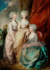 The three eldest daughers of George III (Charlotte, Augusta and Elizabeth) by Gainsborough Dupont
