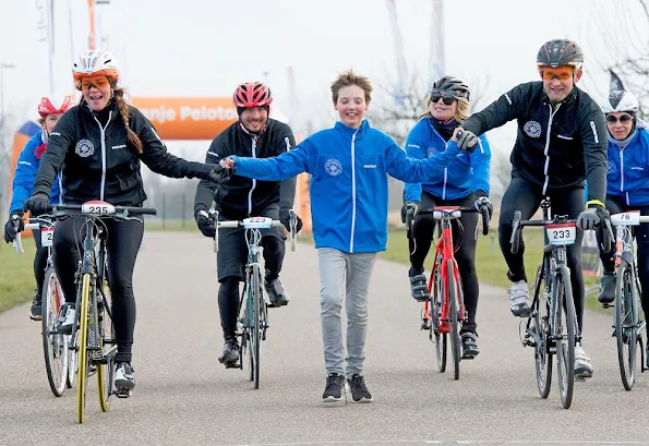 Princess Margriet, Pieter van Vollenhoven, Prince Bernhard, Princess Annette and son Samuel van Vollenhoven at the charity event Hollandse 100