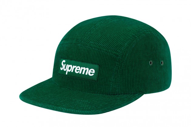supreme corduroy camp caps 2 630x420 - Supreme lan&ccedil;a bon&eacute;s em veludo e com detalhe em couro