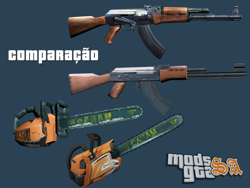 GTA San Andreas Pack de Armas 2016 HD Mod 