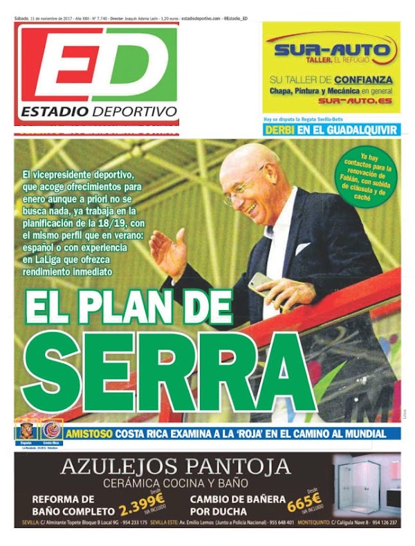 Betis, Estadio Deportivo: "El plan de Serra"