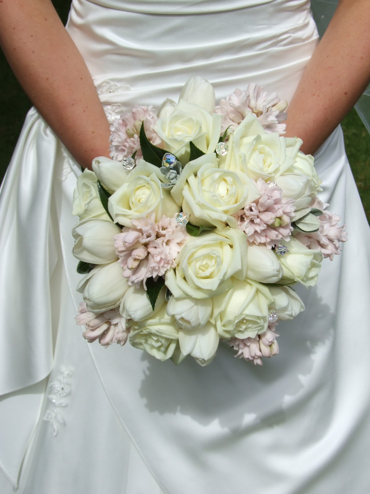 Crystal Flowers Spring wedding flower bouquet Crystal Flowers