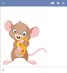 Mouse sticker for Facebook