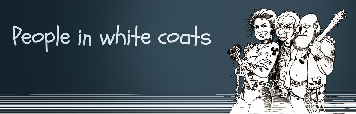 People in white coats