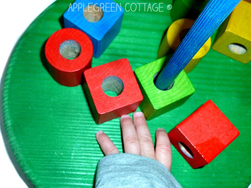 Easy DIY Wooden Stacking Toy AppleGreen Cottage