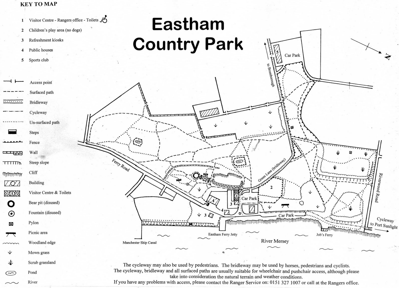 Eastham Country Park Maps