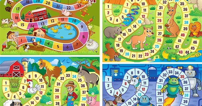 Играем до школы: Настольные игры для детей Ходилки - бродилки