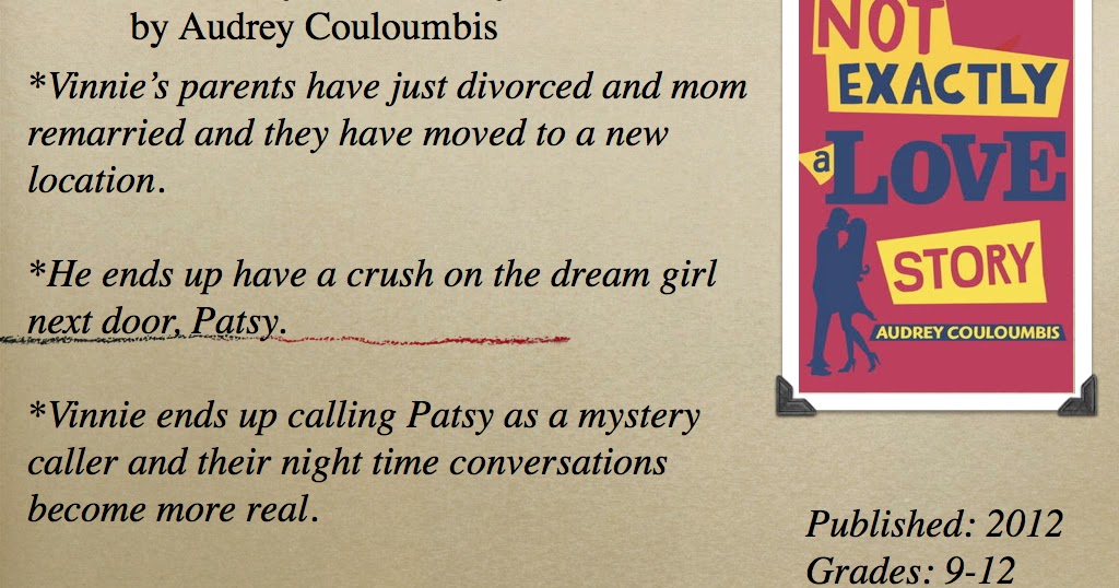 Not Exactly A Love Story By Audrey Couloumbis Young Adult Reading Machine