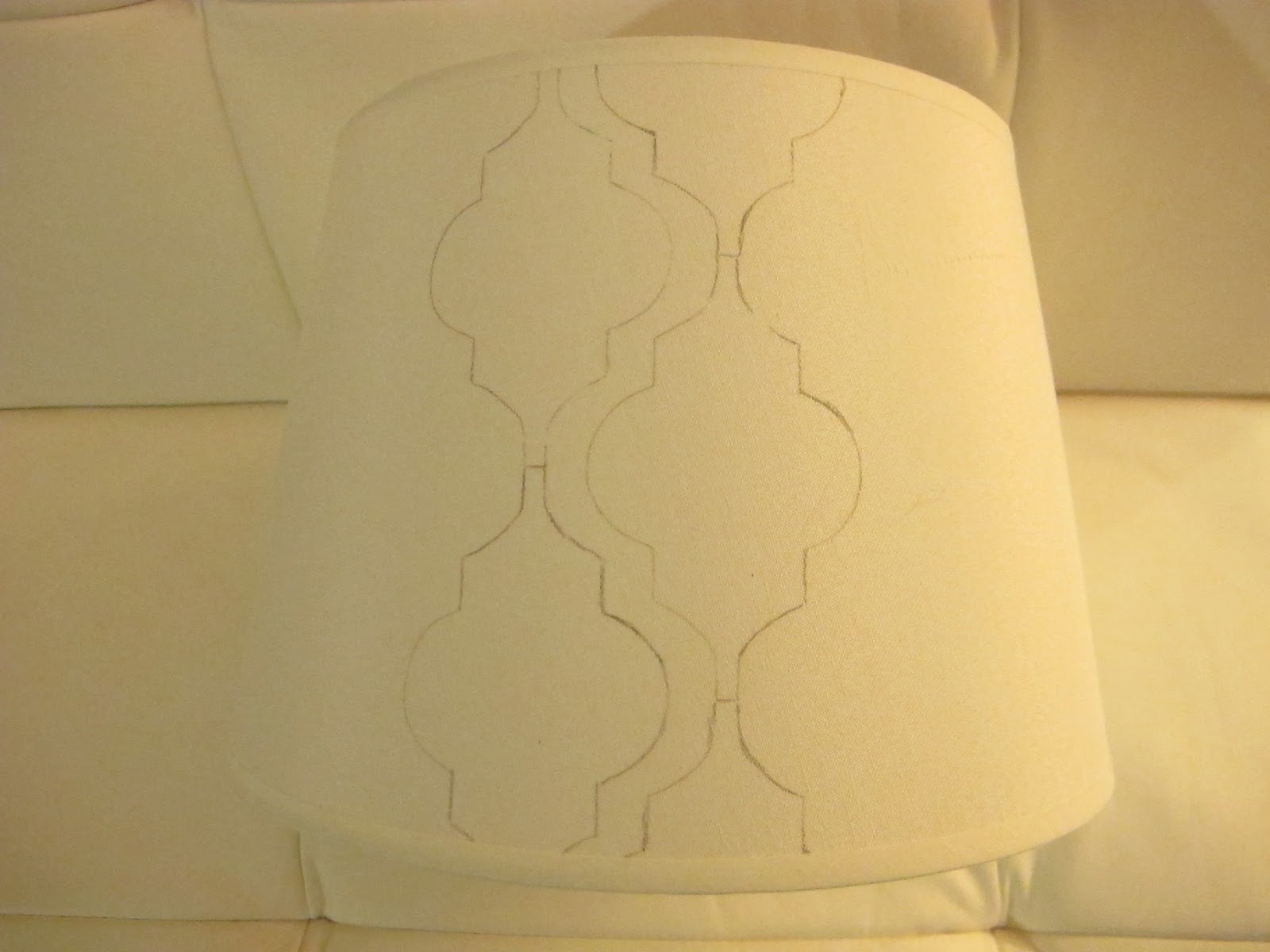 How to Stencil a Lampshade Made with HAPPY