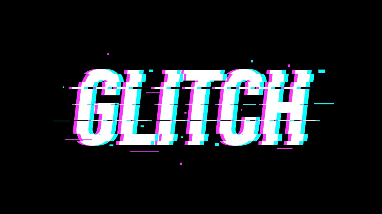 Glitch Psd Template Free