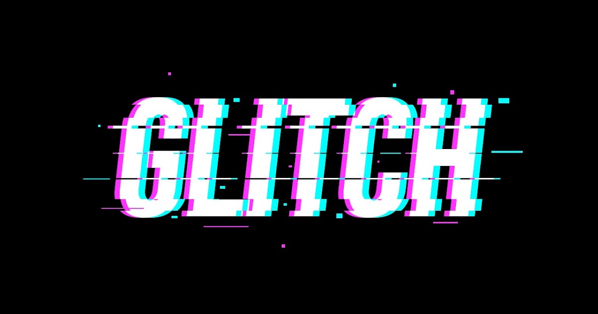 Free Download Glitch text Effect. photoshop file