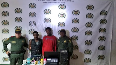 Sorprenden a dos ladrones al interior de una droguería en Quibdò