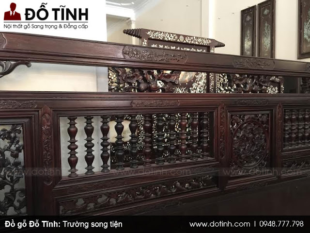 Bộ trường kỷ song tiện gụ ta đẹp Bộ trường kỷ song tiện gụ ta đẹp