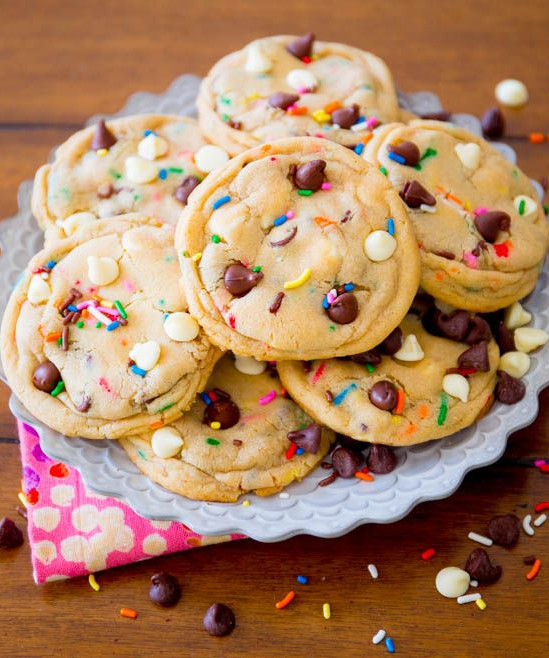 Cooking Pinterest: Cake Batter Chocolate Chip Cookies Recipe